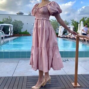 En Saison Pink Midi Dress